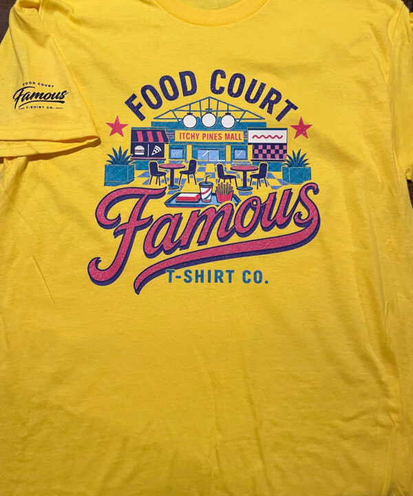 food court famous mall t-shirt